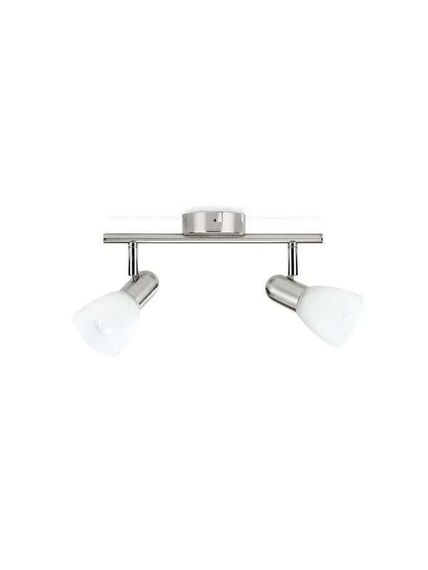 Philips burlap bar/tube nickel 2x40W 230V