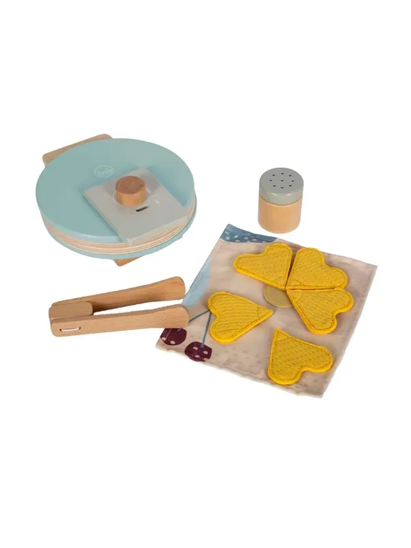 Small Foot - Wooden Waffle Iron Playset 10pcs.