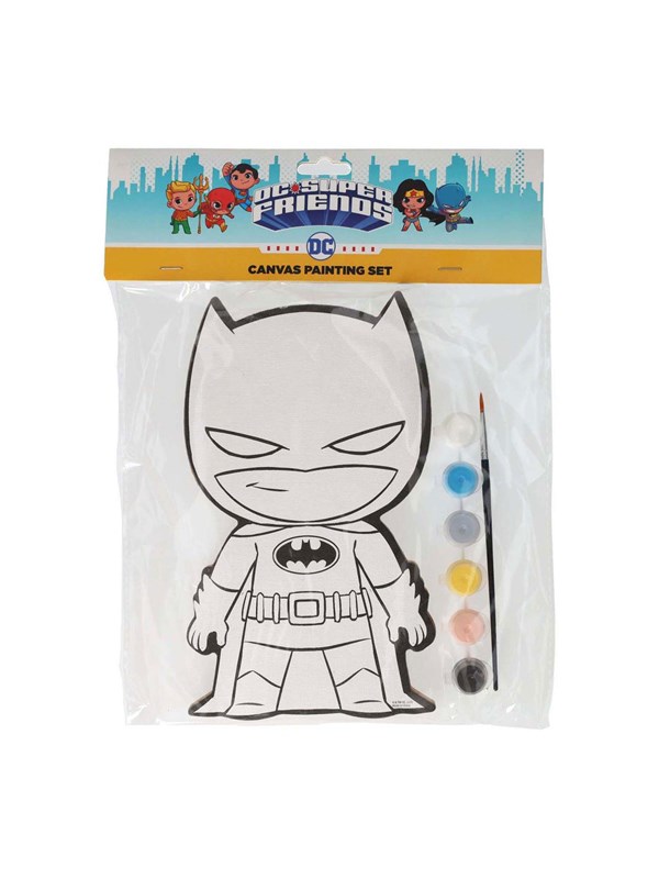 Wins Holland Canvas Painting DC Comics - Assorted - incl Brush and 6 colors of paint