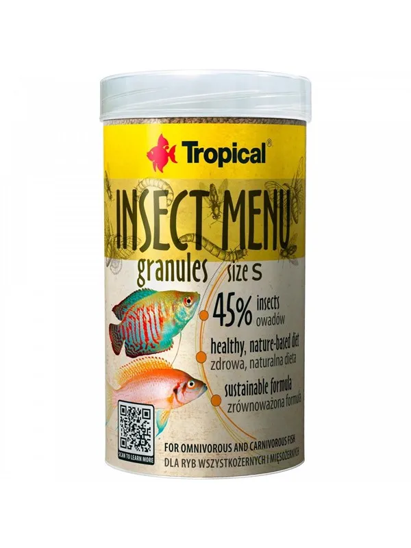 Tropical Insect Menu Granules Size S 100 ml.