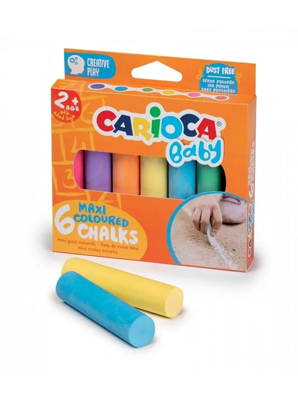 Carioca BABY Street chalk 6 pcs clear frv