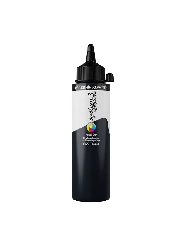 Daler-Rowney System3 Fluid Acrylic 250 ml Payne`s Grey
