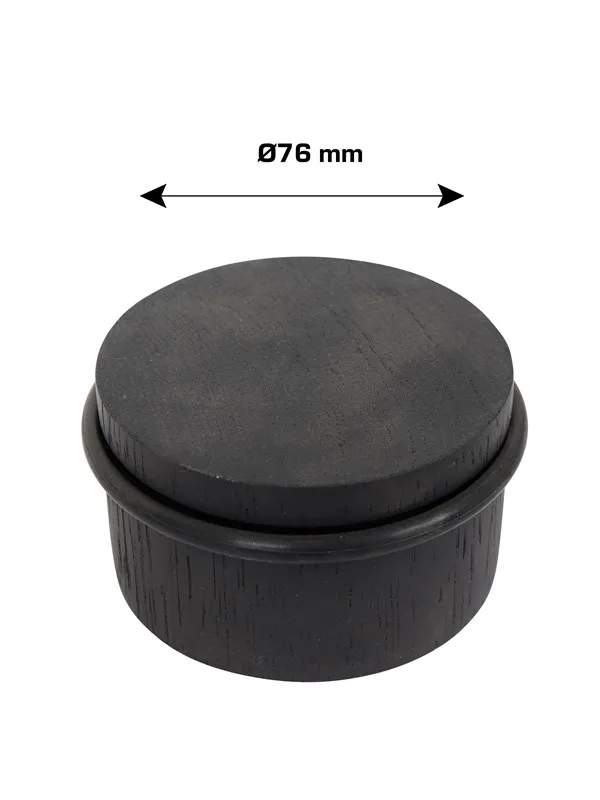 Home>it Dørstopper Ø76 mm - svart eik