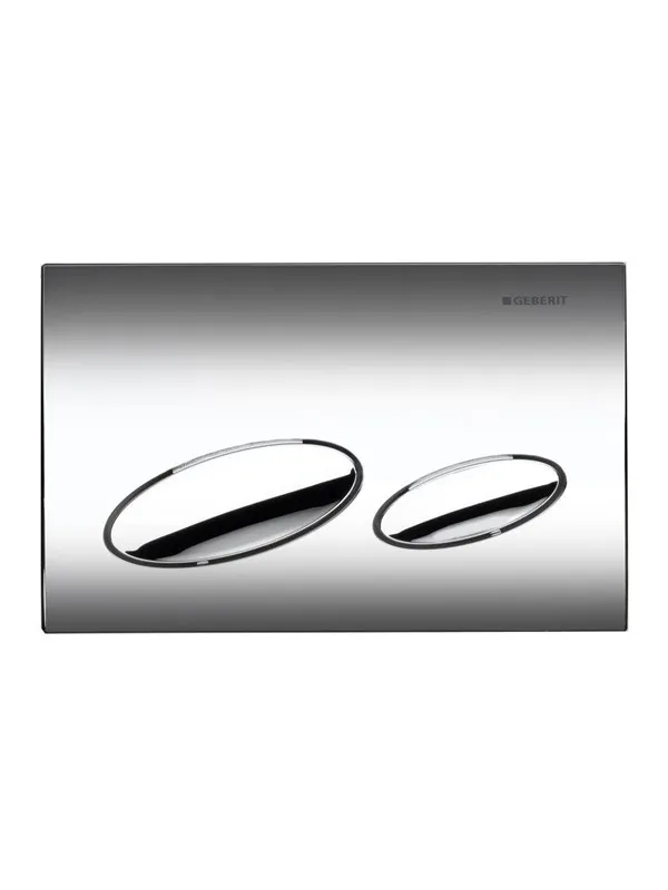 Geberit actuator plate kappa20 for dual flush: bright chrome