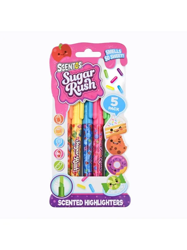 Scentos Sugar Rush Highlighters 5 pcs CDU