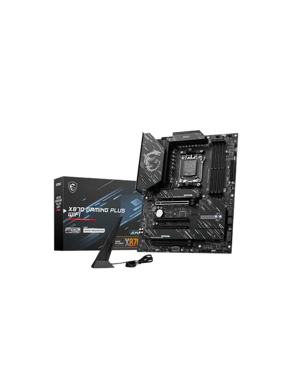 MSI X870 GAMING PLUS WIFI Hovedkort - AMD X870 - AMD AM5 socket - DDR5 RAM - ATX