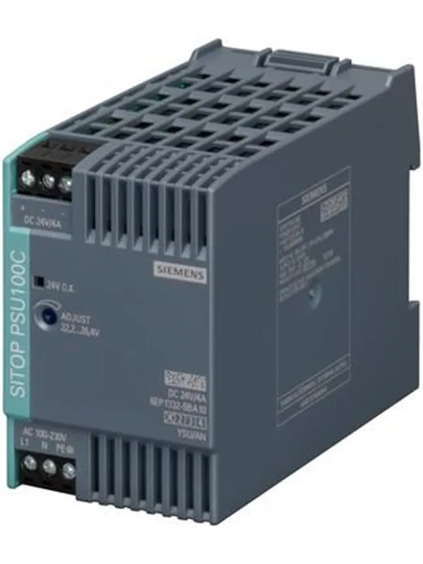Siemens Sitop psu100c 24v/4 a stabilized power supply input: 1