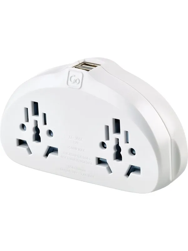 Go Travel Adapter för Duo-USA + USB