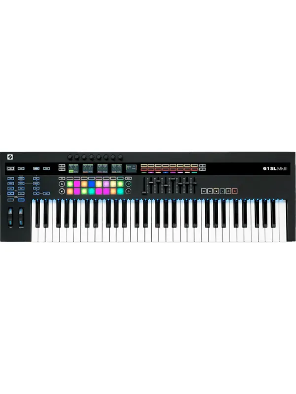 Novation 61SLMK3 - 61-key MIDI and CV-equipped keyboard controller with 8-track sequencer