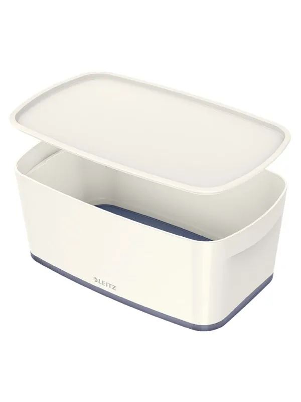 Leitz  MyBox Small med lokk, Oppbevaringsboks Hvit