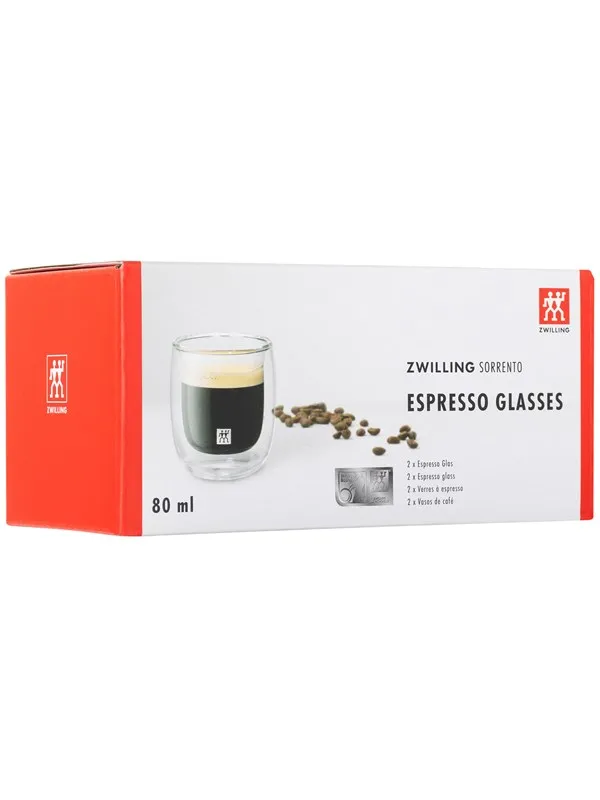 Zwilling - Sorrento Espresso Glass - 80 ml - 2 pcs