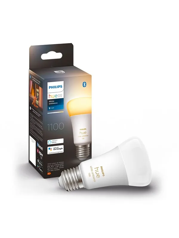 Philips Hue White Ambiance A60 E27 1100 Lumen - 1-pakning
