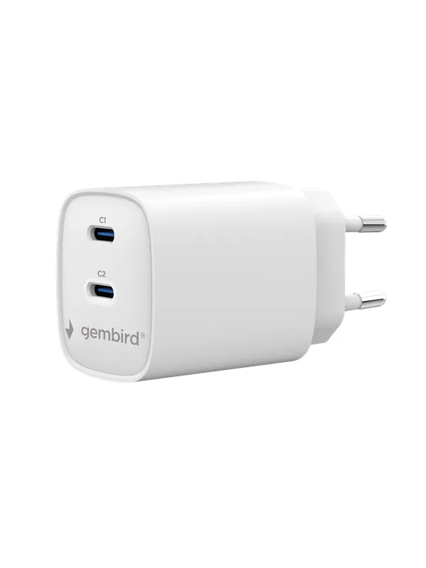Gembird 2-port 45 W USB fast charger