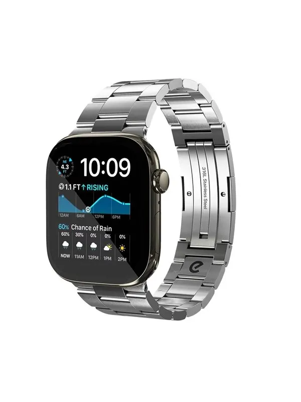KeyBudz Spectra Series Apple Watch Band (Large) - Stainless Steel