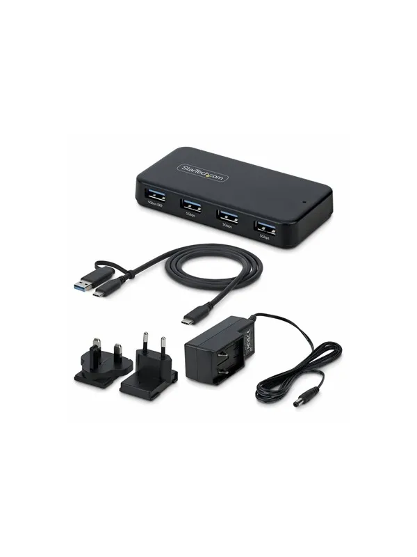 StarTech.com Startech - hub - 4 ports USB-hub - USB 3.2 - 4 porter - Svart
