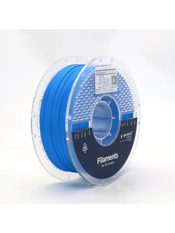 Gembird High Speed PLA filament - Blue - 1.75mm ø - 1 kg
