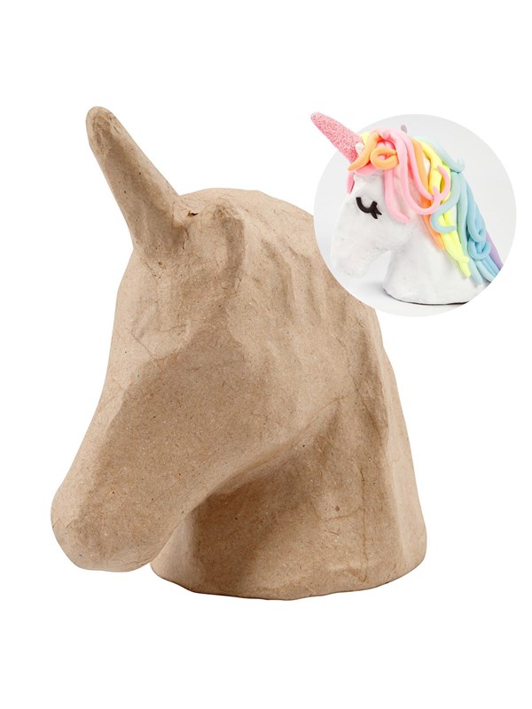 Creativ Company Unicorn Head Papier-mâché