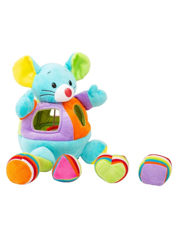 Small Foot - Shape Sorter Mouse Plush 5dlg.