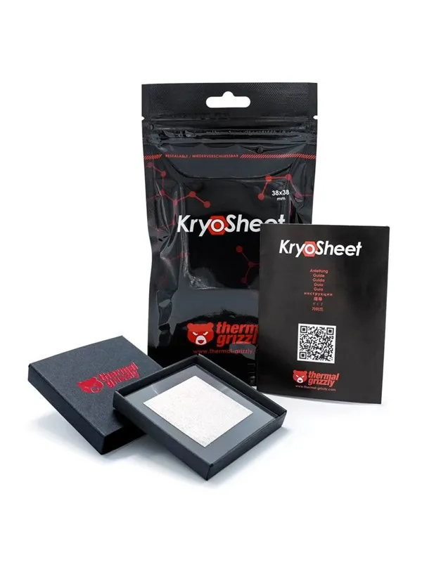 Thermal Grizzly KryoSheet thermal pad - 38 x 38 mm - Termisk plate