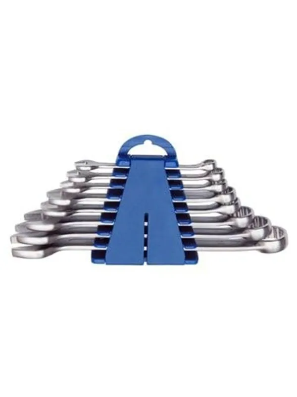VAERK Ring spanner set 8 parts in holder 8-22 mm