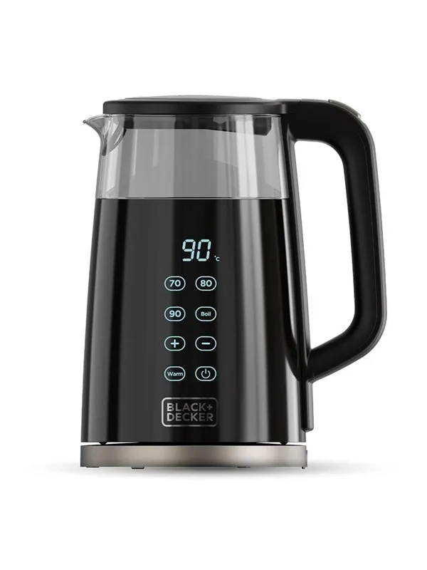 Black & Decker Vannkoker Kettle Glass Black 1.7L - Svart - 2200 W