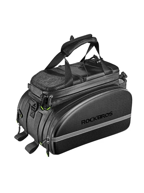 Rockbros A6-6 bicycle bag for trunk 35 l with fold-out pockets - black