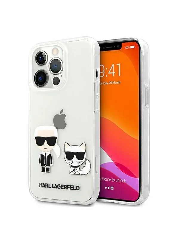 Karl Lagerfeld Karl & Choupette Case for iPhone 13 Pro Max 6.7" - Transparent