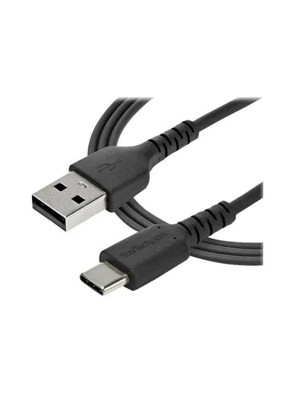 StarTech.com 1 m / 3.3ft. USB 2.0 to USB C Cable - Black - Aramid Fiber - USB-C cable - 1 m