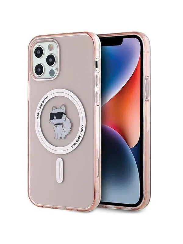 Karl Lagerfeld IML Choupette MagSafe case for iPhone 12/12 Pro - pink
