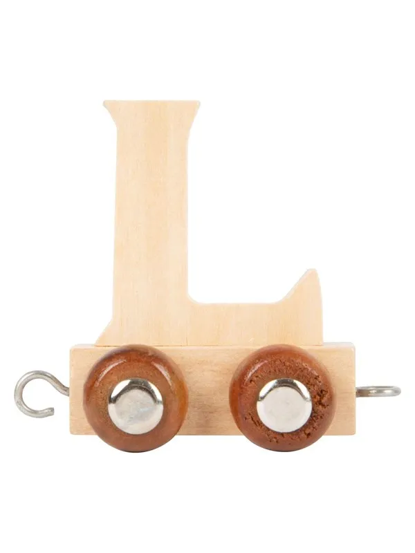 Small Foot - Wooden Letter Train - L - 12 pieces