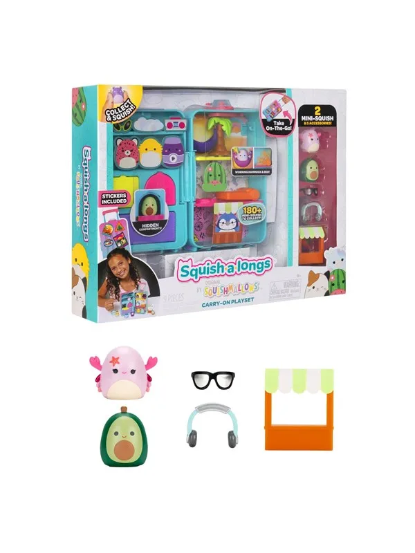 Squishalongs Squish-a-longs Luggage Playset
