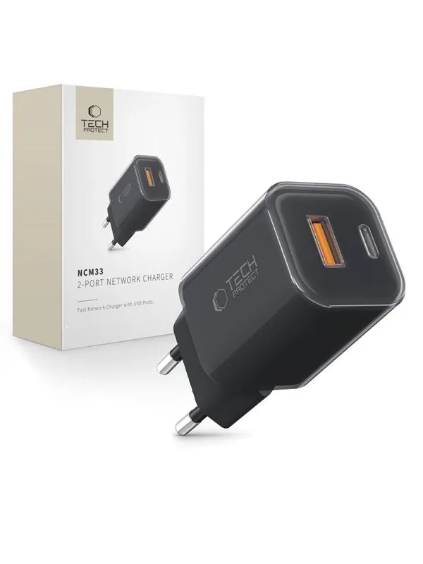 Tech-Protect NCM33W 2-port PD33W/QC3.0 wall charge