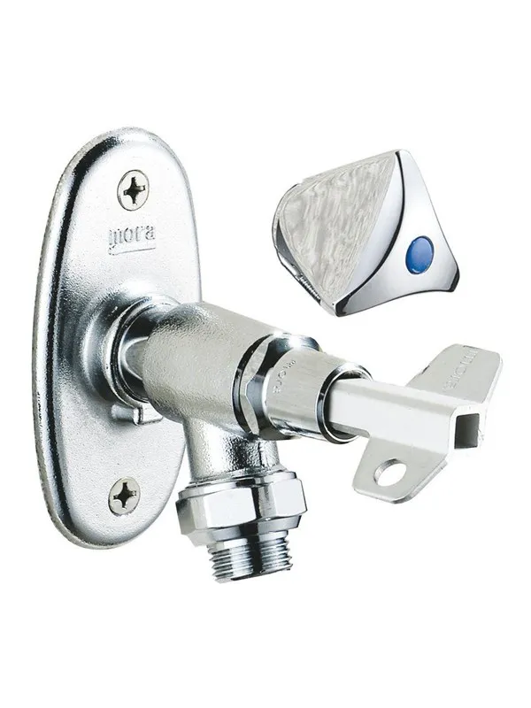 FM Mattsson Mora garden valve with key and handle 400-550 mm