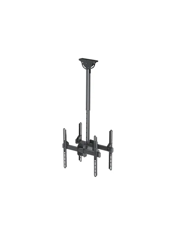 Neomounts NM-C440DBLACK Dual monitor/TV mount ceiling 32-60" - h 56-91 cm - Max 50 kg - recommended for 60"