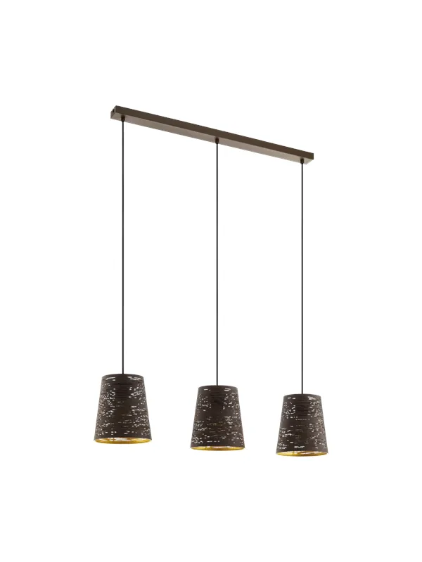 EGLO SEGEZIA long table pendant mocha/gold