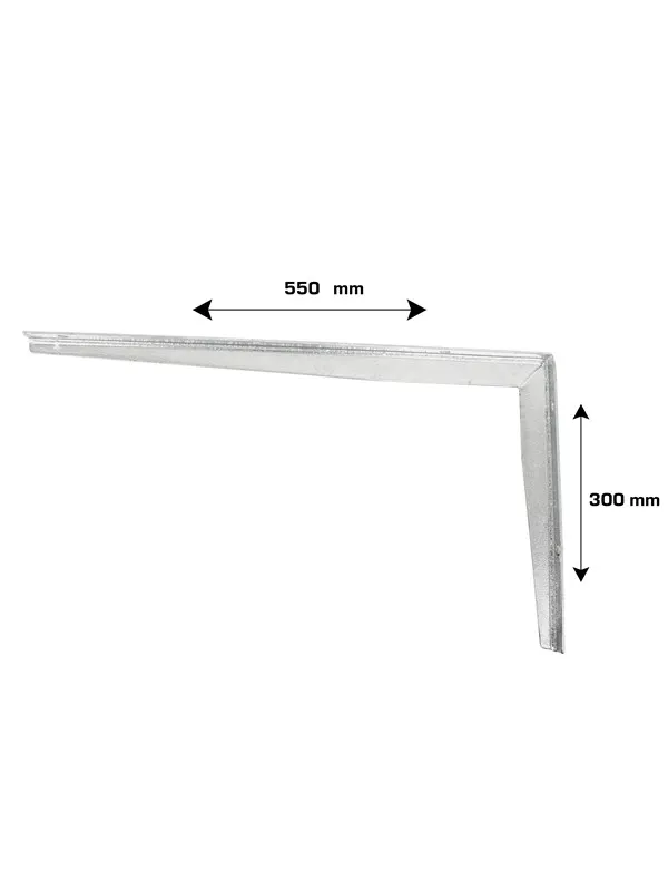 Home>it Hyllebrakett T-profil 300x550 mm - galvanisert