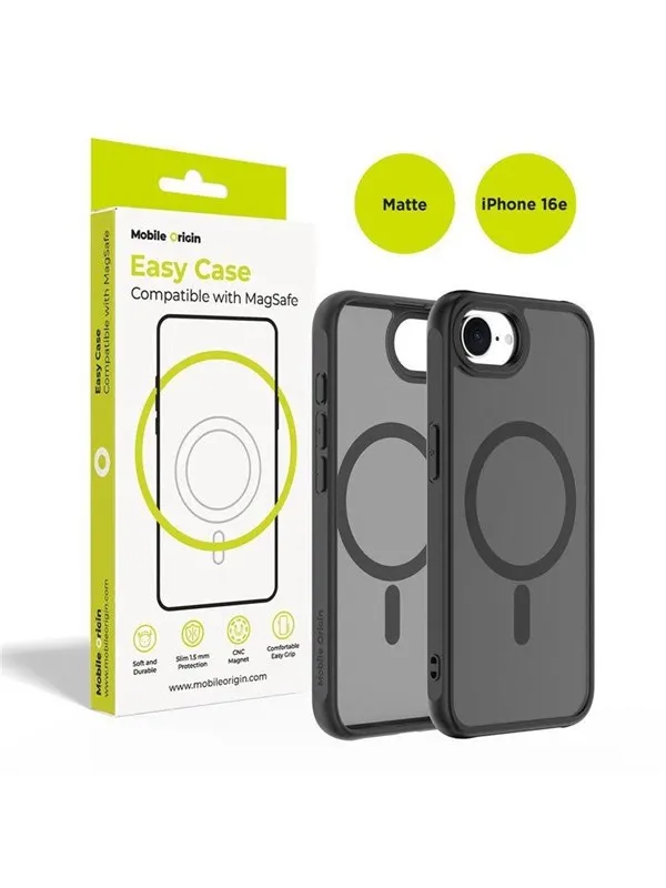 Mobile Origin Hybrid MagSafe Case - matte black - iPhone 17e/16e