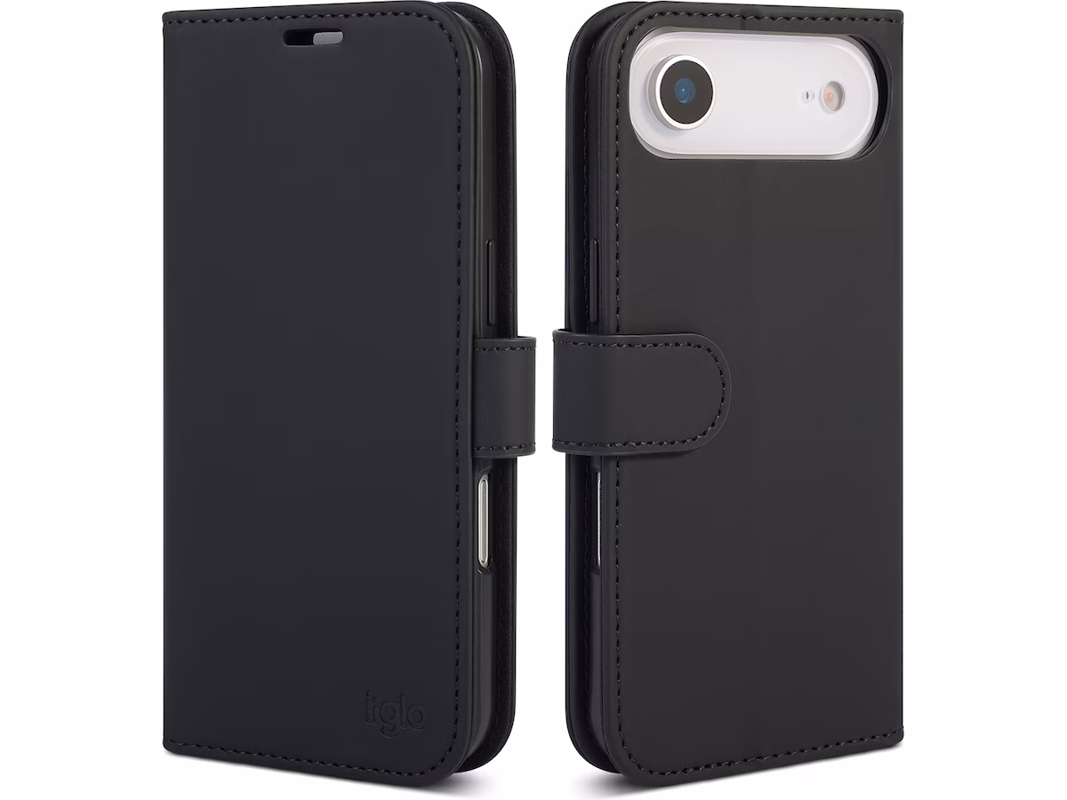 iiglo iPhone Air Lommebokdeksel (sort)