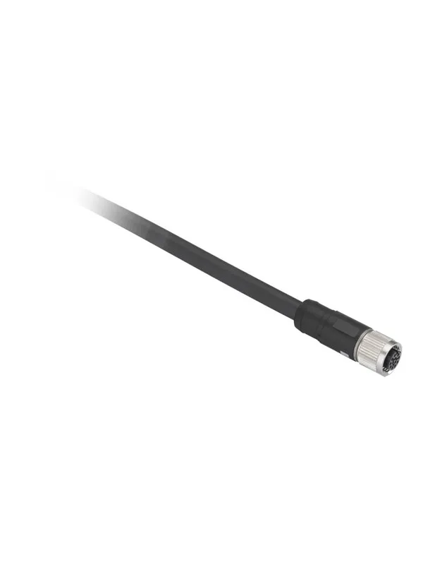 TELEMECANIQUE SENSORS Sensor cable  pur m12 8-pin female straight 10 meters xzcp29p12l10