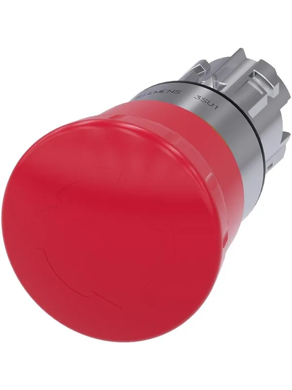 Siemens Em stop mushroom pushbutton 40mm red