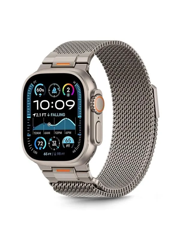 Tech-Protect Milano Vanguard Bracelet for Apple Watch (44 / 45 / 46 / 49 mm) - Titanium