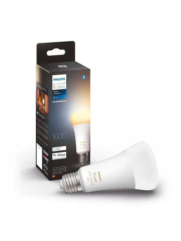 Philips Hue White Ambiance A67 E27 1600 Lumen - 1-pakning
