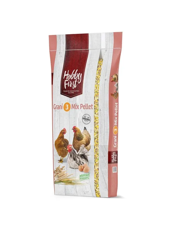 Hobby First Grani 3 Mix Pellet Fullfôr for verpehøner 20kg
