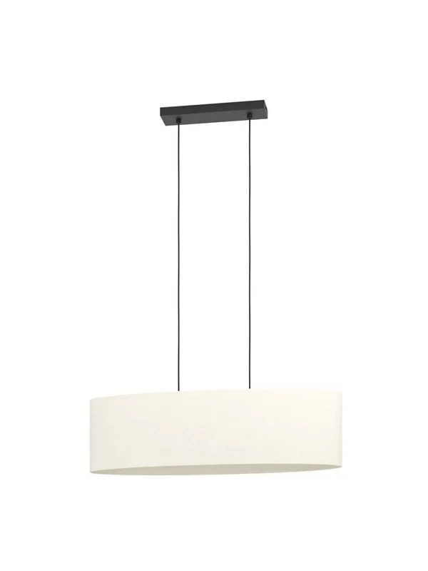 EGLO FEBRES LANGBORD 2XE27 SVART/HVIT