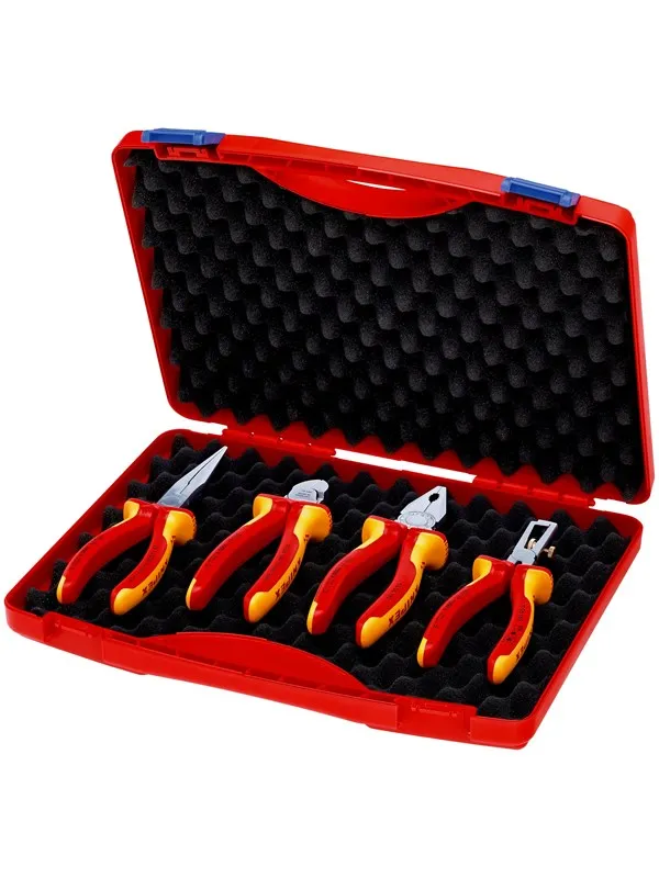 KNIPEX Verktøyboks "RED" Electro Set 1, 4-deler