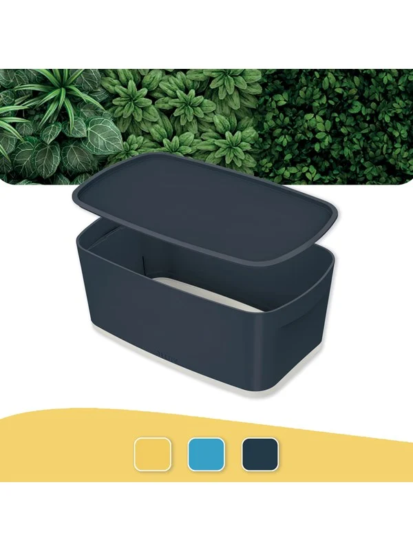 Leitz  MyBox Cosy oppbevaringsboks Small med lokk Fløyelsgrå