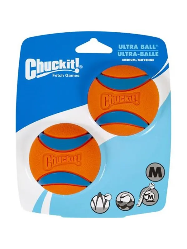 CHUCKIT Ultra Ball Medium 6cm (2-Pack)