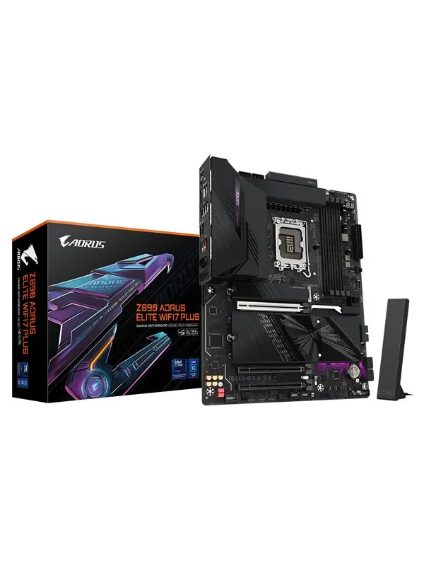 GIGABYTE Z890 AORUS ELITE WIFI7 PLUS Hovedkort - Intel Z890 - Intel LGA1851 - DDR5 RAM - ATX