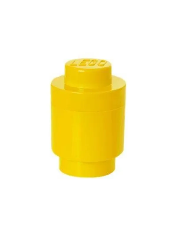 LEGO STORAGE BRICK 1 ROUND - YELLOW