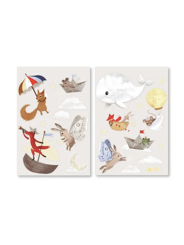 Filibabba Wallstickers - Dreamy Adventurers